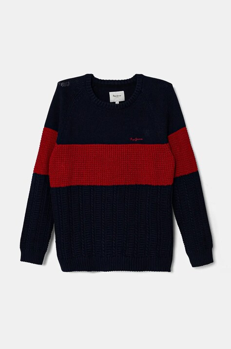 Pepe Jeans pulover de bumbac pentru copii DALMAR culoarea rosu, PB701229