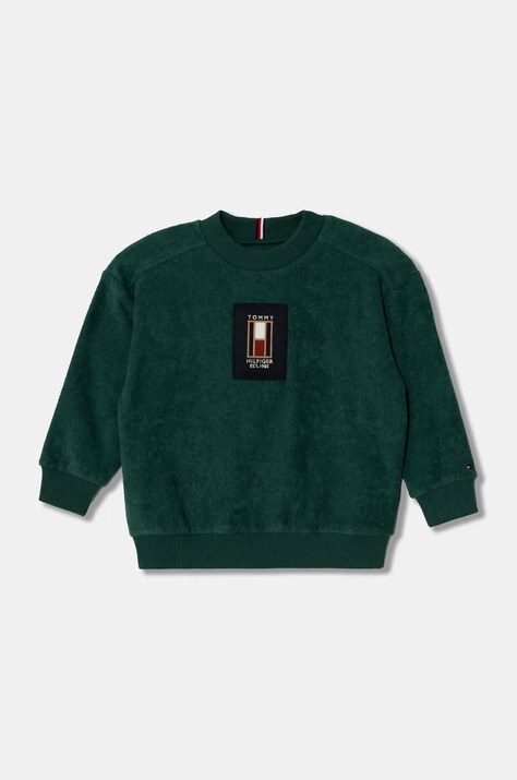 Tommy Hilfiger pulover copii culoarea verde, KB0KB09186