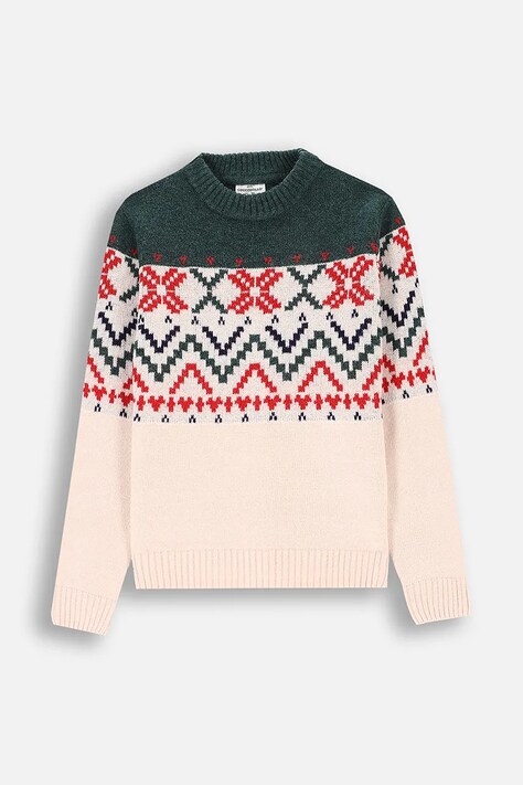 Детски пуловер Coccodrillo в бежово ELEGANT JUNIOR BOY