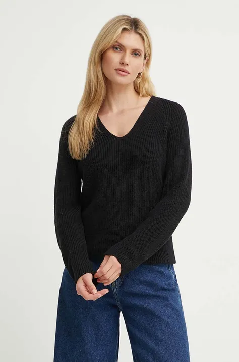 Marc O'Polo sweter bawełniany kolor czarny  406605960097