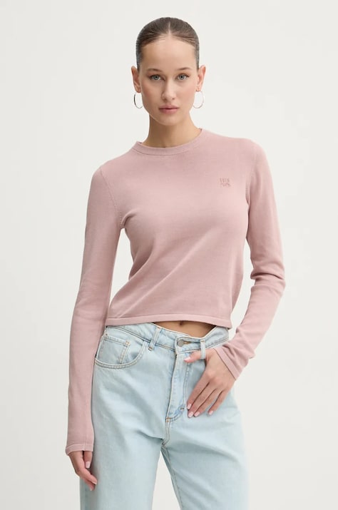 Хлопковый свитер HUGO цвет чёрный лёгкий 50514296