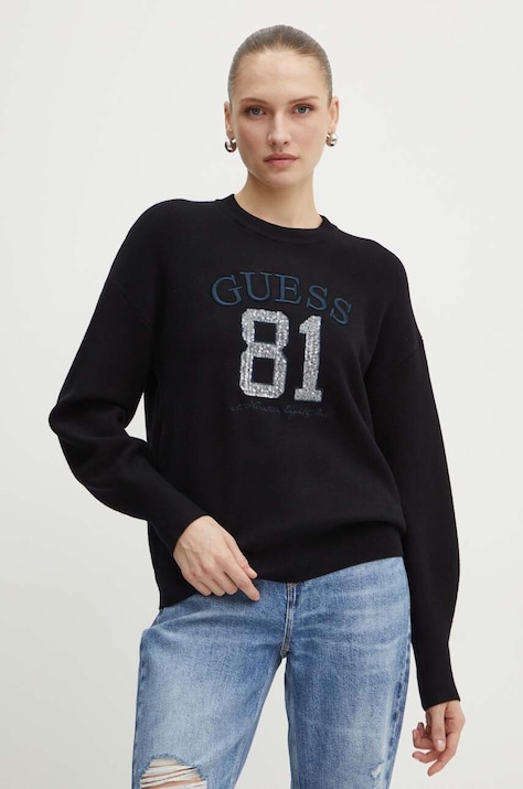 Guess sweter VIVIANA damski kolor czarny  W4YR30 Z26I0