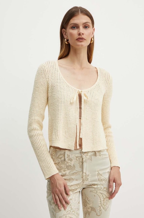 Guess cardigan HAVANA femei, culoarea bej, light, W4YR46 Z3G61