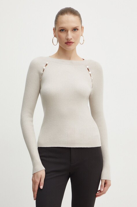 Свитер Guess EMELY женский цвет бежевый лёгкий W4YR06 Z3FF0