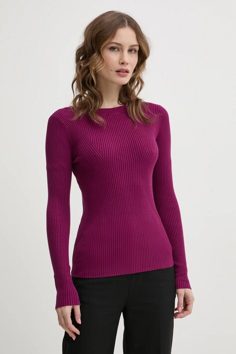 Sveter Marciano Guess ISA dámsky, bordová farba, tenký, 4YGR28 5613Z