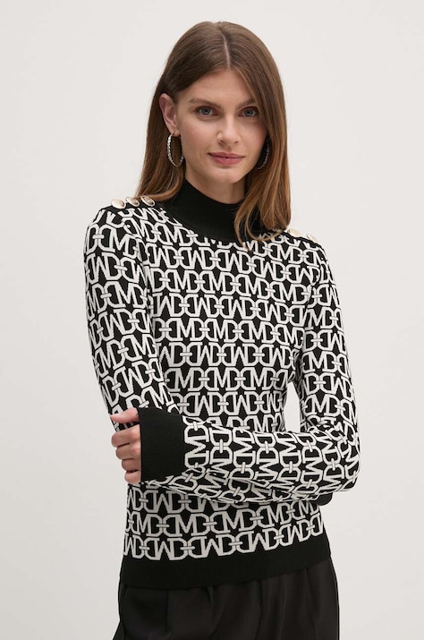 Marciano Guess sweter MATI damski kolor czarny lekki z półgolfem 4YGR20 5036Z