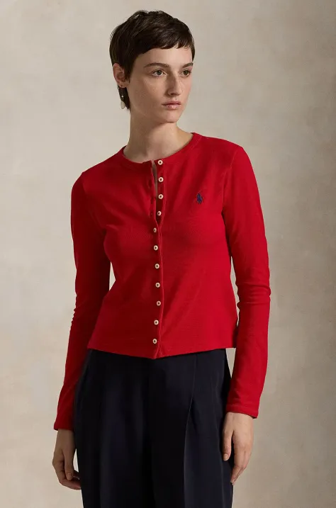 Majica dugih rukava Polo Ralph Lauren za žene, boja: crna, 211941175