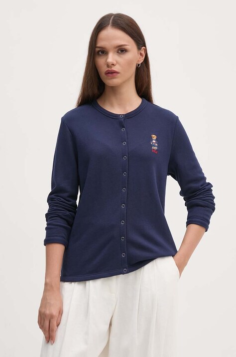 Polo Ralph Lauren cardigan femei, culoarea albastru marin, light, 211955298