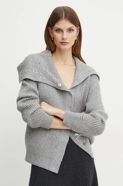 Pinko maglione in misto lana donna colore grigio 104325 A27A