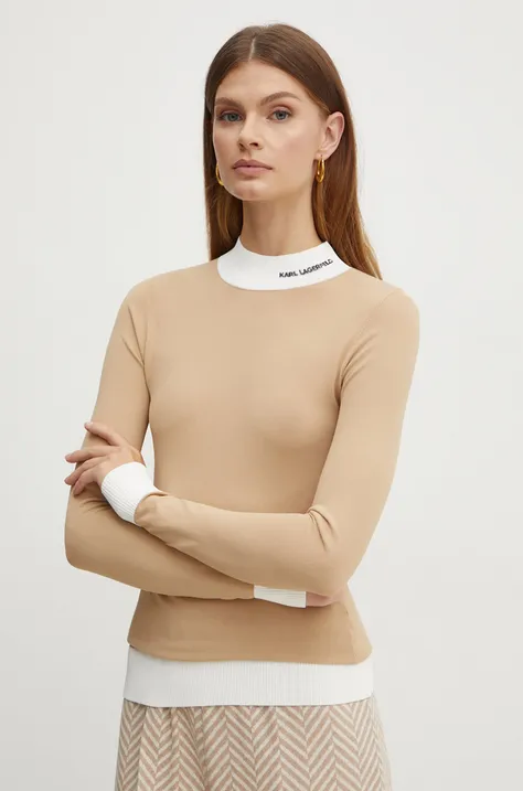 Karl Lagerfeld maglione donna colore marrone  245W2000