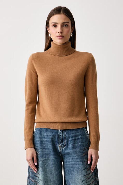 United Colors of Benetton Puli ženska volnena rjava 1002D2348
