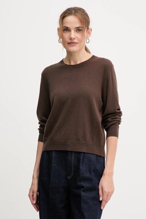 Шерстяной свитер United Colors of Benetton цвет чёрный  1002D10BG