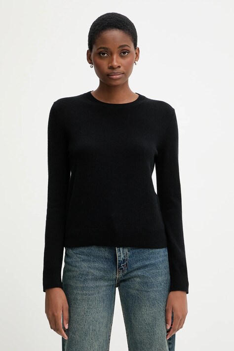 United Colors of Benetton sweter kaszmirowy kolor czarny lekki 1033D107P