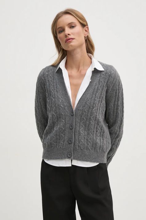 United Colors of Benetton cardigan in lana colore grigio 1244D600H