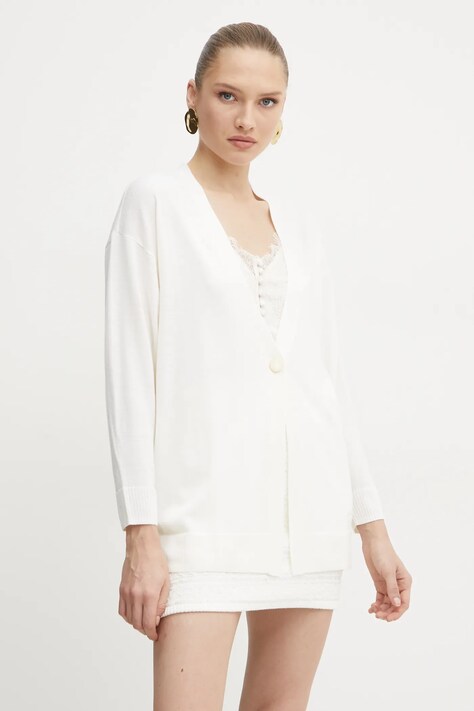 Armani Exchange cardigan din lana culoarea bej, light, 6DYE1J YME3Z
