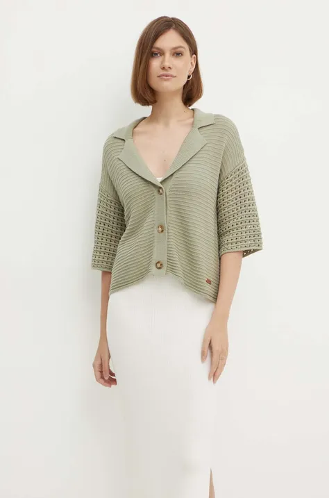 Pepe Jeans cardigan ISY POLO donna colore verde  PL702161