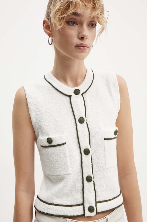 Безрукавка Miss Sixty цвет бежевый 6L3RJ4810000