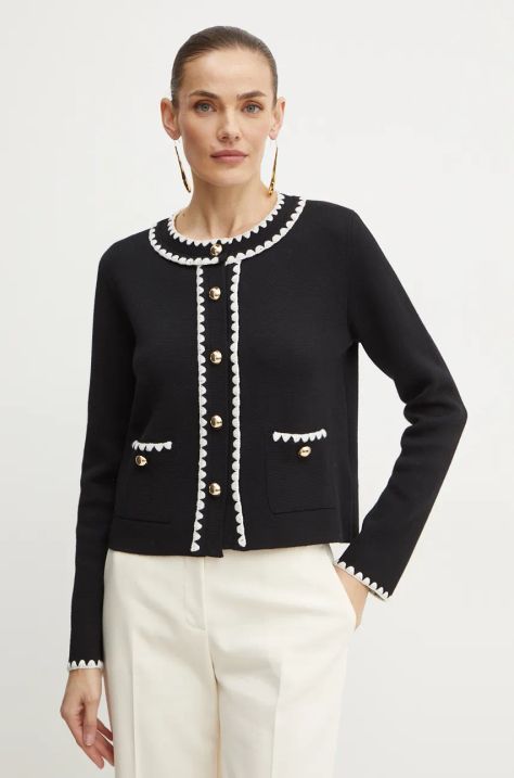 Luisa Spagnoli cardigan din lana MEGADUCA culoarea negru, light, 58398