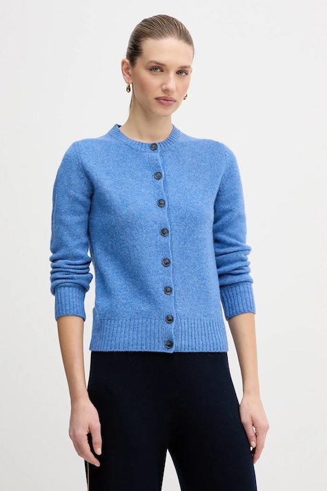 Вовняний кардиган United Colors of Benetton колір бежевий 103ME500L