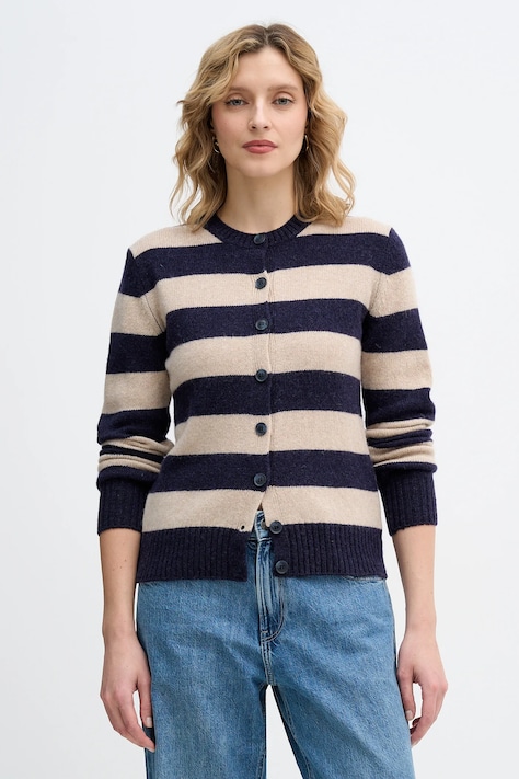 Vuneni kardigan United Colors of Benetton boja: ružičasta, lagane, 103ME5014