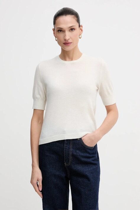 United Colors of Benetton sweter damski kolor beżowy lekki 1002D10D2