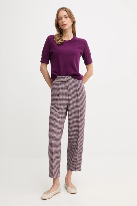 United Colors of Benetton sweter damski kolor fioletowy lekki 1002D10D2