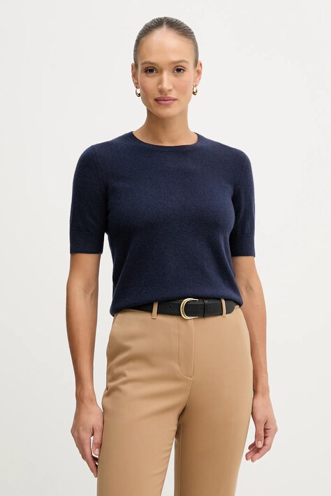 United Colors of Benetton sweter damski kolor granatowy lekki 1002D10D2