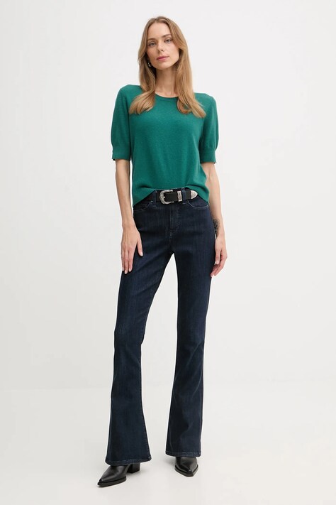 United Colors of Benetton sweter damski kolor zielony lekki 1002D10D2
