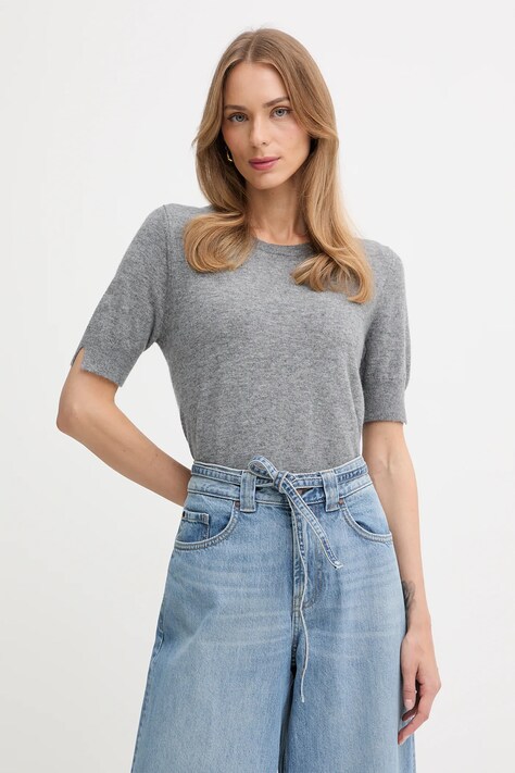 United Colors of Benetton sweter damski kolor szary lekki 1002D10D2