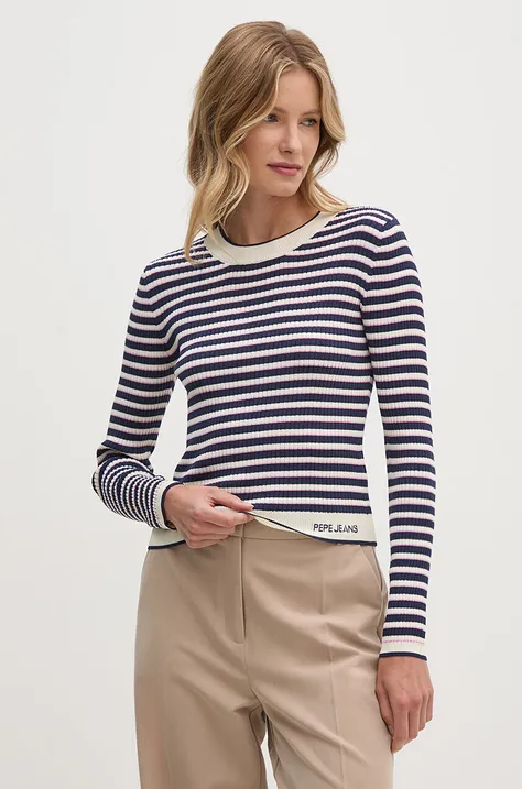 Pulover Pepe Jeans INES ženski, bež barva, PL702169