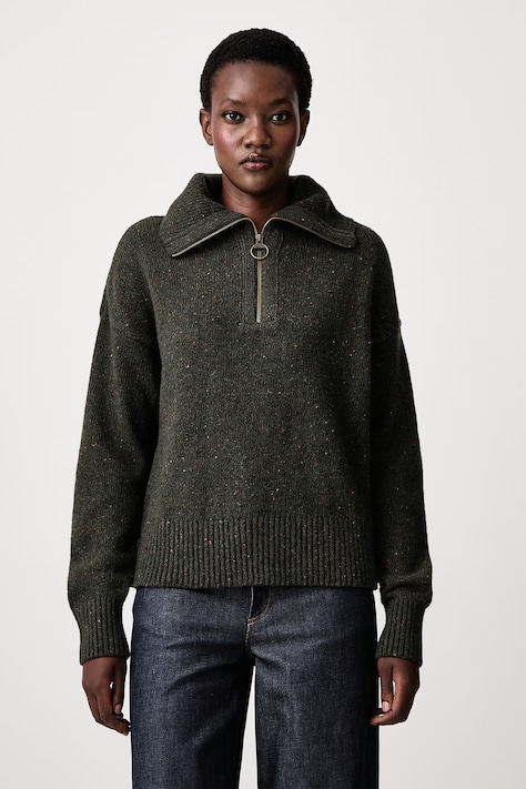 Barbour Maglione con lana da donna verde LKN1579