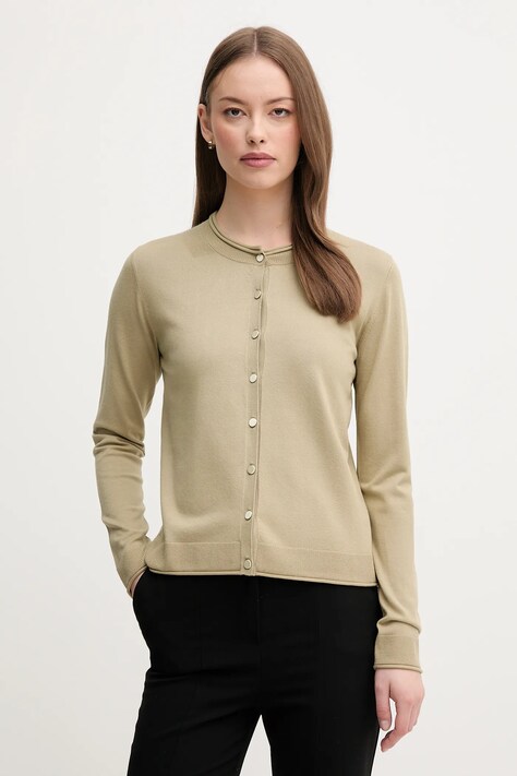 Sisley cardigan femei, culoarea verde, light, 17Q3M5203