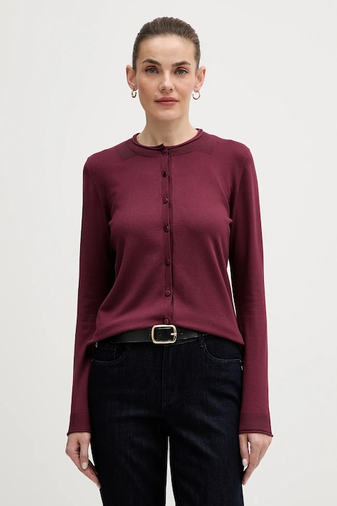 Sisley kardigan damski kolor czarny lekki 17Q3M5203