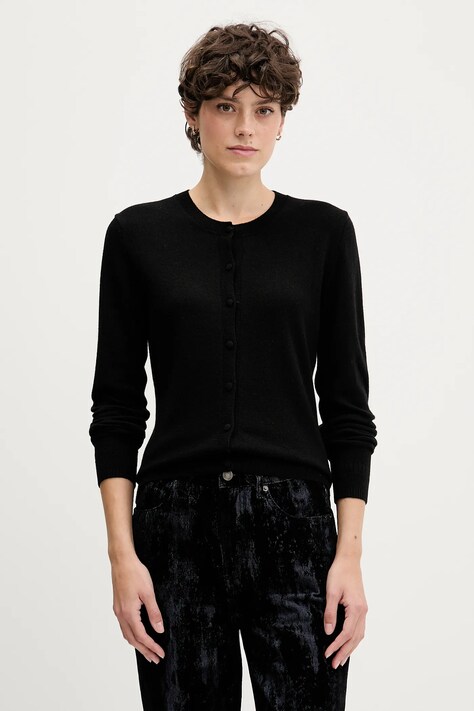 Sisley cardigan din amestec de lână culoarea bej, light, 102HM5237