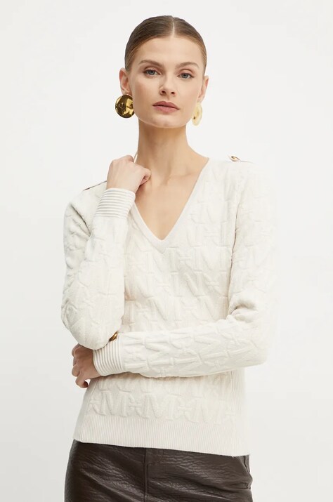 Pulover Marciano Guess HERMIONE za žene, boja: bež, 4BGR06 5661Z