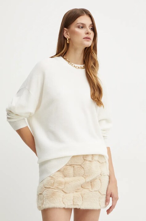 Marella pulover de lana femei, culoarea bej, light, 2423366122200