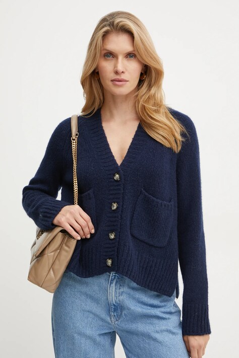 MAX&Co. cardigan din lana culoarea albastru marin, 2426346014200