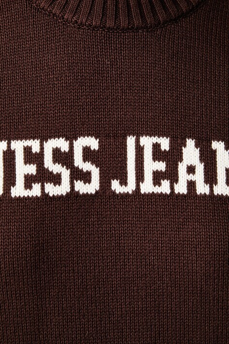 Guess Jeans светр жіночий бавовняний — AW24-SWD0ZR, коричневий — фото 5
