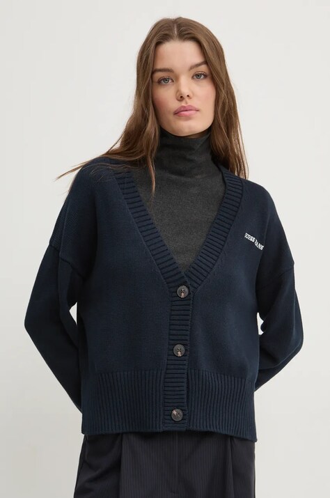 Guess Jeans cardigan din bumbac culoarea albastru marin, W4BR81 Z3HM1