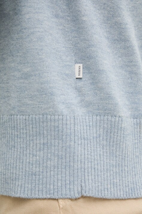 Светр з домішкою вовни Guess Jeans — AW24-SWD0ZU, блакитний — фото 5