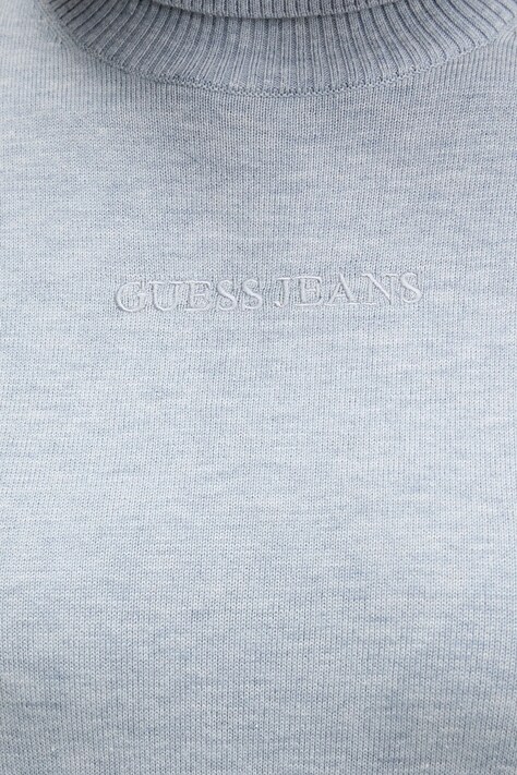 Guess Jeans светр жіночий з додаванням шовку — AW24-SWD0ZW, блакитний — фото 4