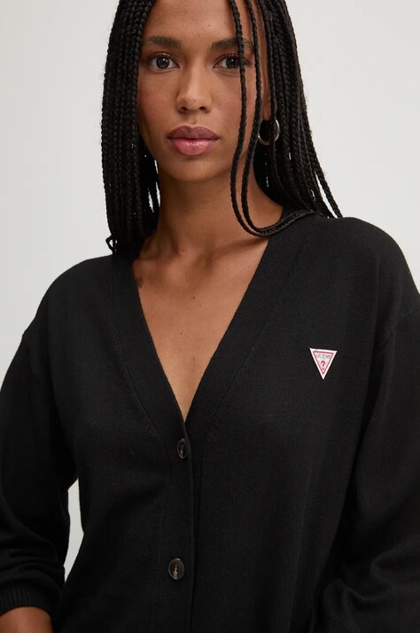Guess Jeans cardigan din amestec de lana culoarea negru, light, W4BR16 Z3HO2
