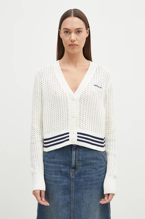 adidas Originals cardigan Cardigan femei, culoarea bej, IX1049