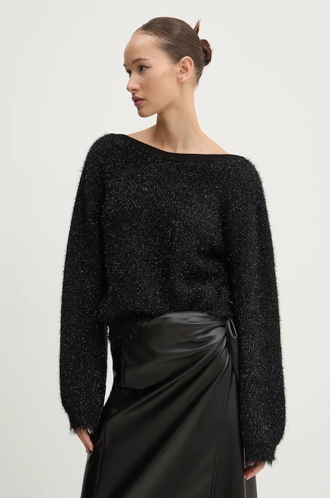 HUGO pulover femei, culoarea negru, 50522567