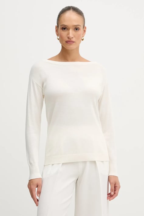 Vlněný svetr Sisley dámský, červená barva, 11BAM1A48