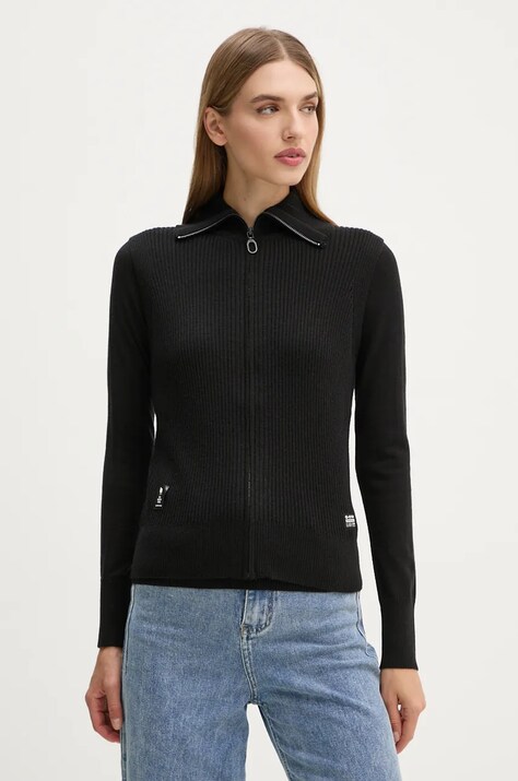 G-Star pulover și vestă de lână culoarea negru, light, D25214-D847