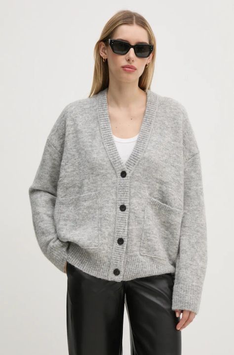 Calvin Klein Jeans cardigan con aggiunta di lana colore grigio J20J224234