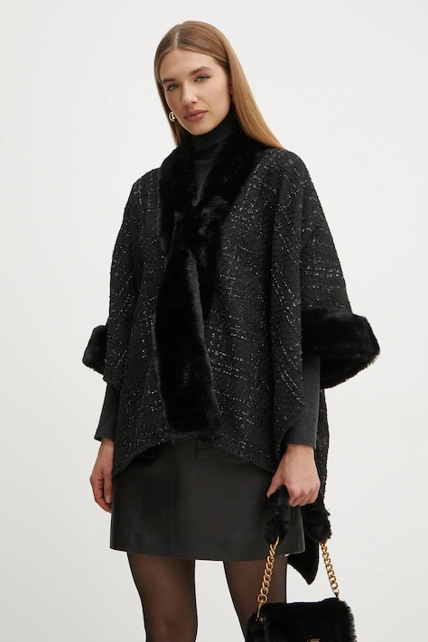 Morgan Пончо Morgan 5TWEED колір чорний 5TWEED