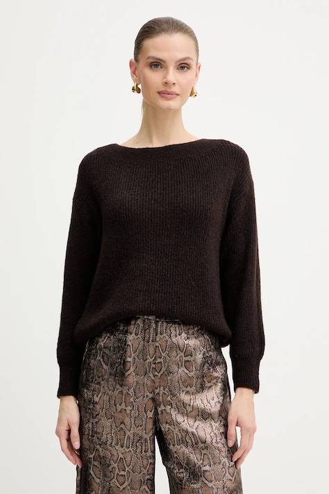 Πουλόβερ με προσθήκη μαλλιού Morgan MREINE χρώμα: κόκκινο, MREINE