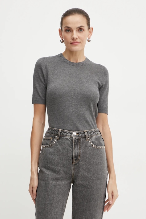 Пуловер Morgan MARGA дамски в сиво от лека материя MARGA